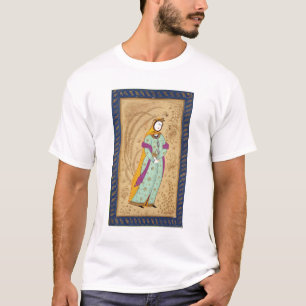 Meisje met een wijnvat en een peren uit de La T-shirt