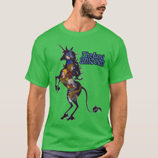 Meisje met eenhoorn silhouet t-shirt
