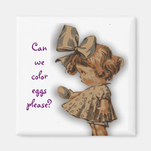 meisje met ei magneet