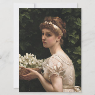 Meisje met erwtenbloesems (door Edward Poynter) Kaart