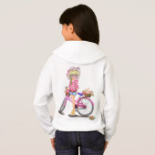 Meisje met fiets hoodie (Achterkant volledig)