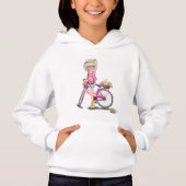 Meisje met fiets hoodie (Voorkant)