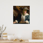 Meisje met Flute - Johannes Vermeer Fine Art Poste Poster (Keuken)