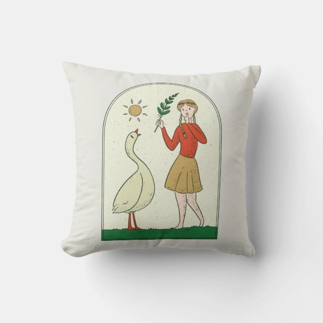 Meisje met gans kussen (Voorkant)