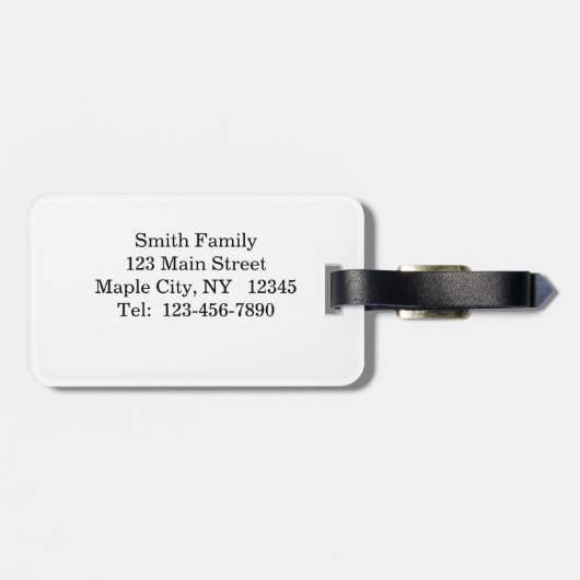 Meisje met geel Bagagelabel (Achterkant horizontaal)