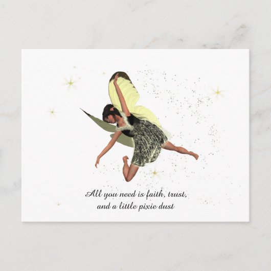 Meisje met geel Briefkaart (Voorkant)