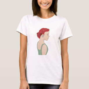 Meisje met gehoorapparaat t-shirt