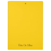 Meisje met gele baarmoeder in Waterverf Klembord (Achterkant)