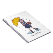 Meisje met gele baarmoeder in Waterverf Notitieboek (Rechterzijde)