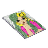 Meisje met gele lintstof Notitieboek (80 pagina's  (Rechterzijde)
