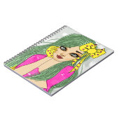 Meisje met gele lintstof Notitieboek (80 pagina's  (Linkerzijde)