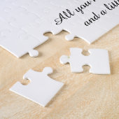 Meisje met gele ogen puzzel legpuzzel (Zijkant)