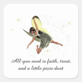 Meisje met gele Stickers