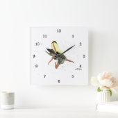 Meisje met gele wandklok (Huis)