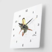 Meisje met gele wandklok (Hoek)