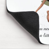 Meisje met gele Wings Mousepad Muismat (Hoek)