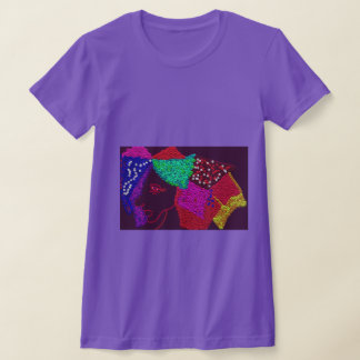 Meisje Met Gequilteerde Haren T-shirt
