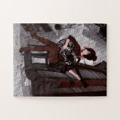 Meisje met gitaar legpuzzel (Horizontaal)