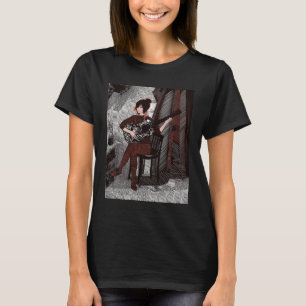 Meisje met gitaar t-shirt