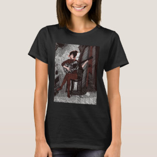 Meisje met gitaar t-shirt