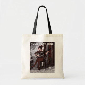 Meisje met gitaar tote bag
