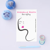 Meisje met golvend haar Pictogram voor het frisere Flyer (Enkel)