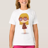 Meisje met grote bril t-shirt (Voorkant)