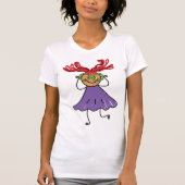 Meisje met grote glazen en haar T-shirt (Voorkant)