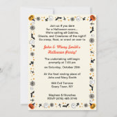 meisje met handschoen en pompoen kaart (Achterkant)