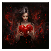 Meisje met hart perfect poster (Voorkant)