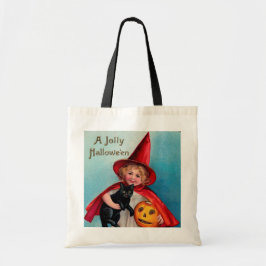  meisje met heksentrucje tote bag