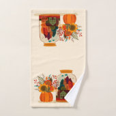 Meisje met Herfst Bomen in Jar Bad Handdoek (Handdoek)