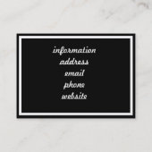 Meisje met het Afstuderen Pet (Pareloorring) Contactkaartje (Achterkant)