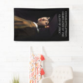 Meisje met het Afstuderen Pet Spandoek (Insitu)