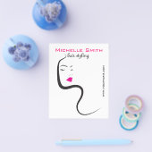 Meisje met het golvende brandmerkende pictogram flyer (Enkel)