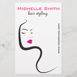 Meisje met het golvende brandmerkende pictogram flyer