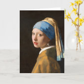 Meisje met het Schilderen van het Portret van de Kaart (Gele Bloem)