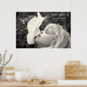 meisje met hibiscus poster (Keuken)