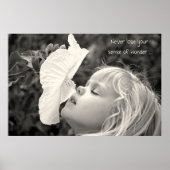 meisje met hibiscus poster (Voorkant)