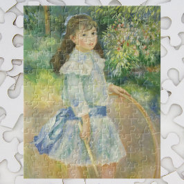 Meisje met Hoepel van Pierre Renoir, Vintage Fine  Legpuzzel