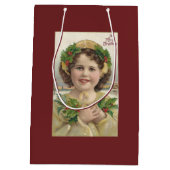 meisje met Holly Medium Cadeauzakje (Achterkant)