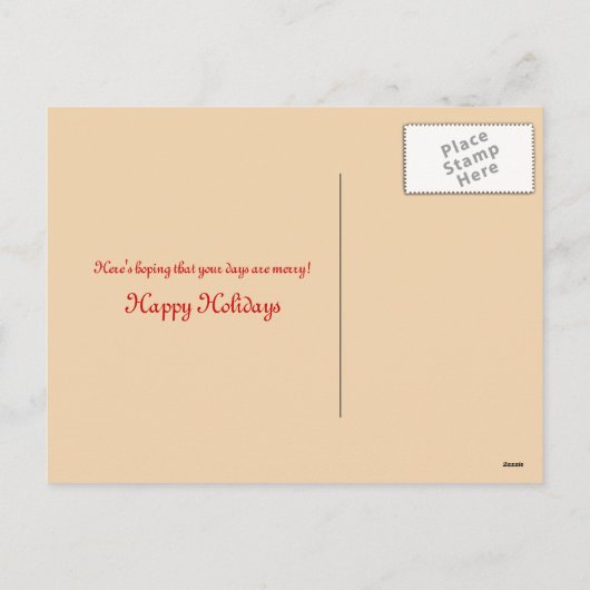  Meisje met Holly - Vintage Christmas Feestdagenkaart (Achterkant)