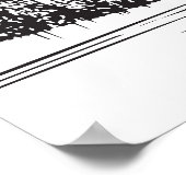 Meisje met hond in Parijs bij Eiffeltoren Poster (Hoek)