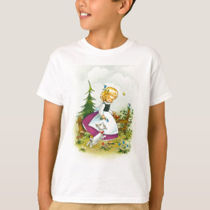  meisje met hond t-shirt