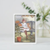  meisje met hond van Anne Anderson Briefkaart (Staand voorkant)