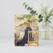 Meisje met hond van Berthe Morisot Briefkaart (Staand voorkant)