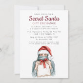 Meisje met hoofddoek Geheim Kerstfeest Kaart (Voorkant)