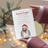 Meisje met hoofddoek Geheim Kerstfeest Kaart