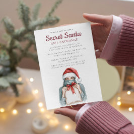 Meisje met hoofddoek Geheim Kerstfeest Kaart