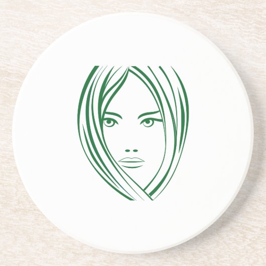 Meisje met hoofddoek Onderzetters (Voorkant)